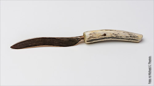 Bronzemesser geschäftet Lorsch - Replik von Trommer Archaeotechnik